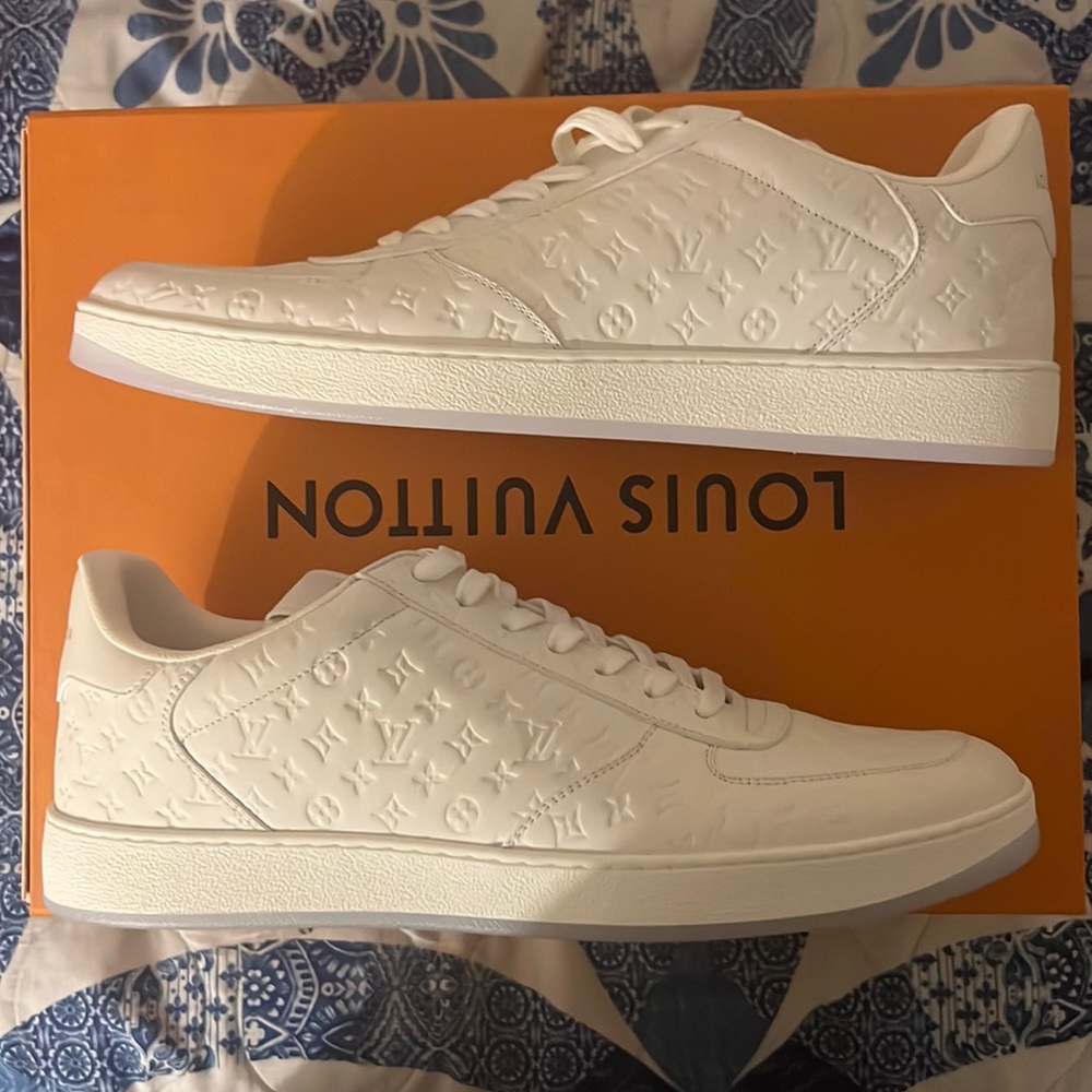 8.5 (9.5 US) size Louis Vuitton Rivoli Sneaker. Brand new, never worn and in box